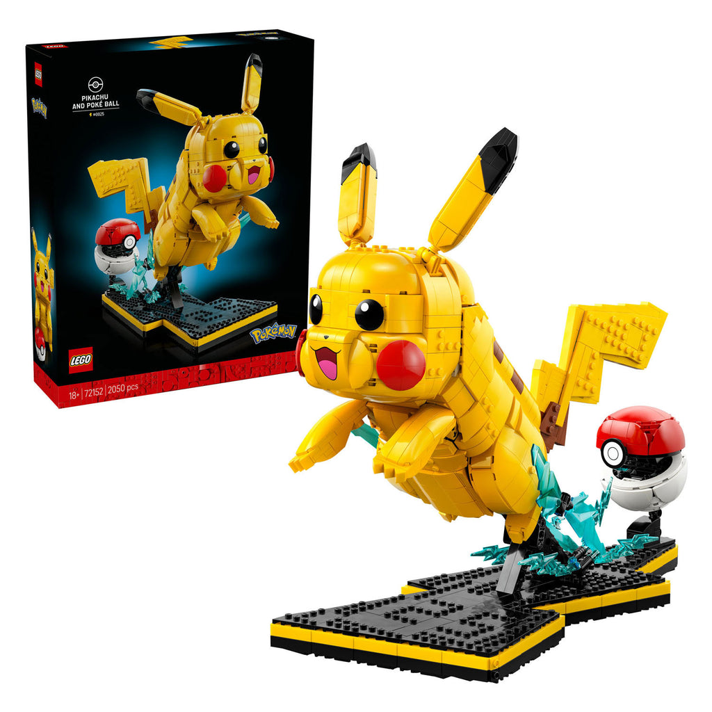 Lego pokemon 72152 pikachu en pokeball