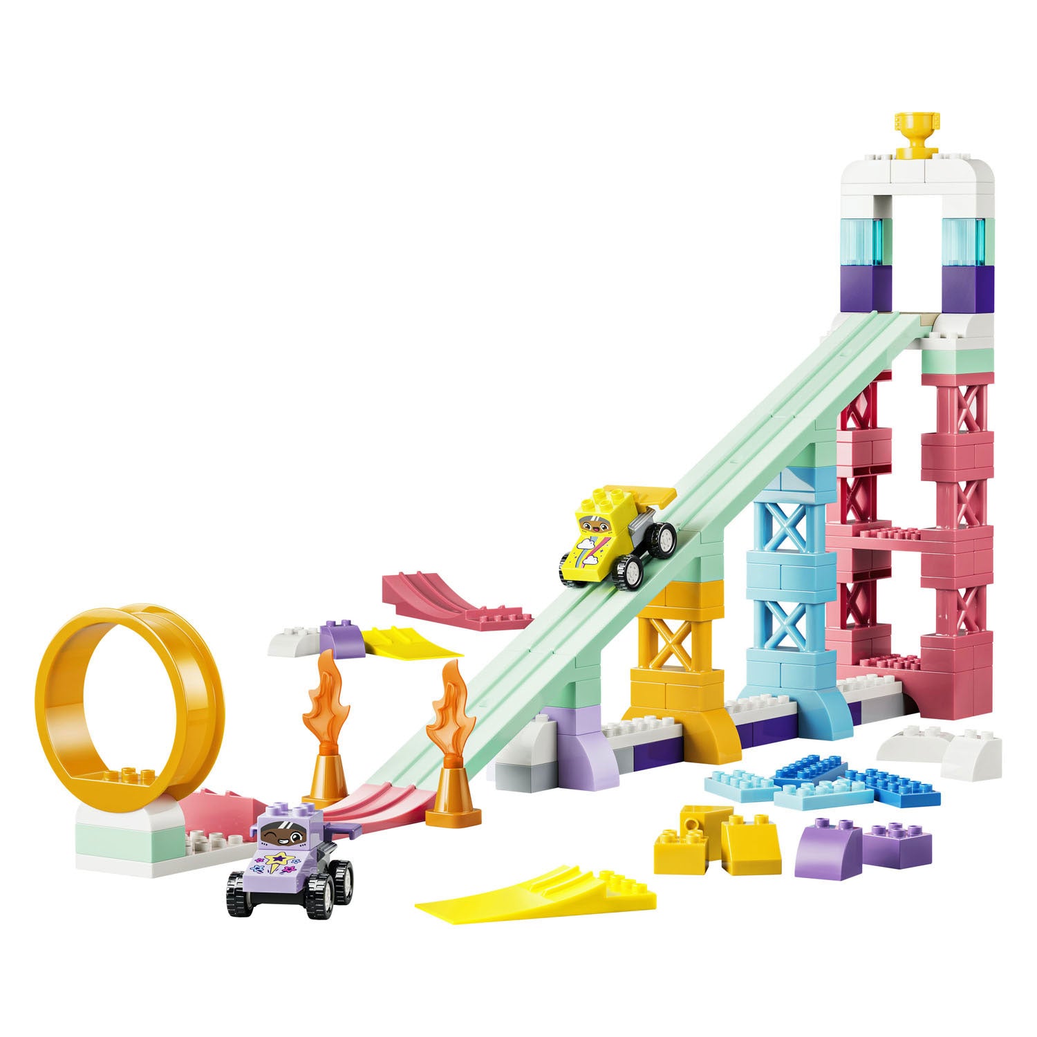 LEGO Duplo - Duplo 10478 3-in-1 creatieve hellingen met voertuigen