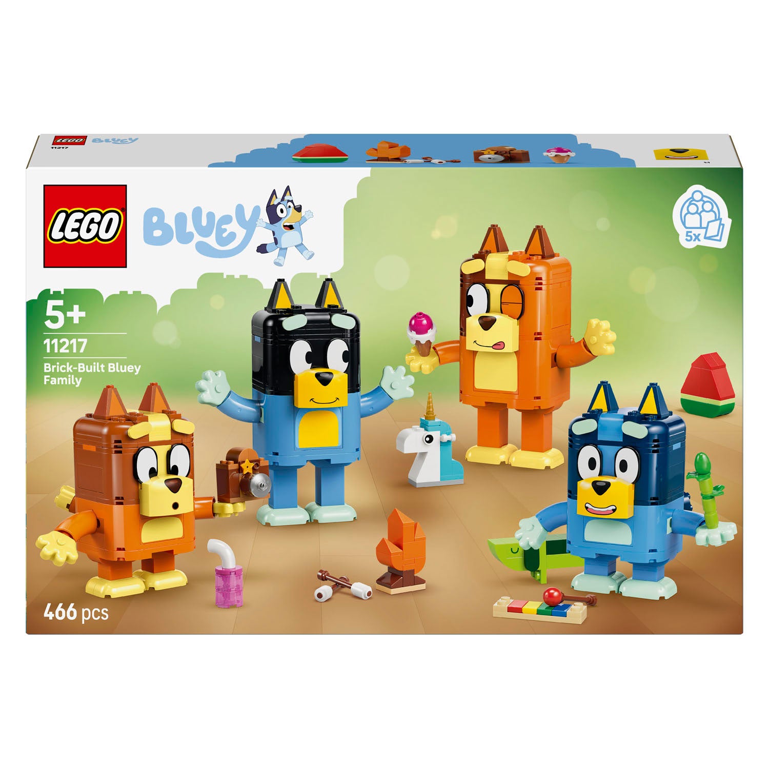 LEGO - bluey 11217 bouwbare figuren van bluey en haar familie