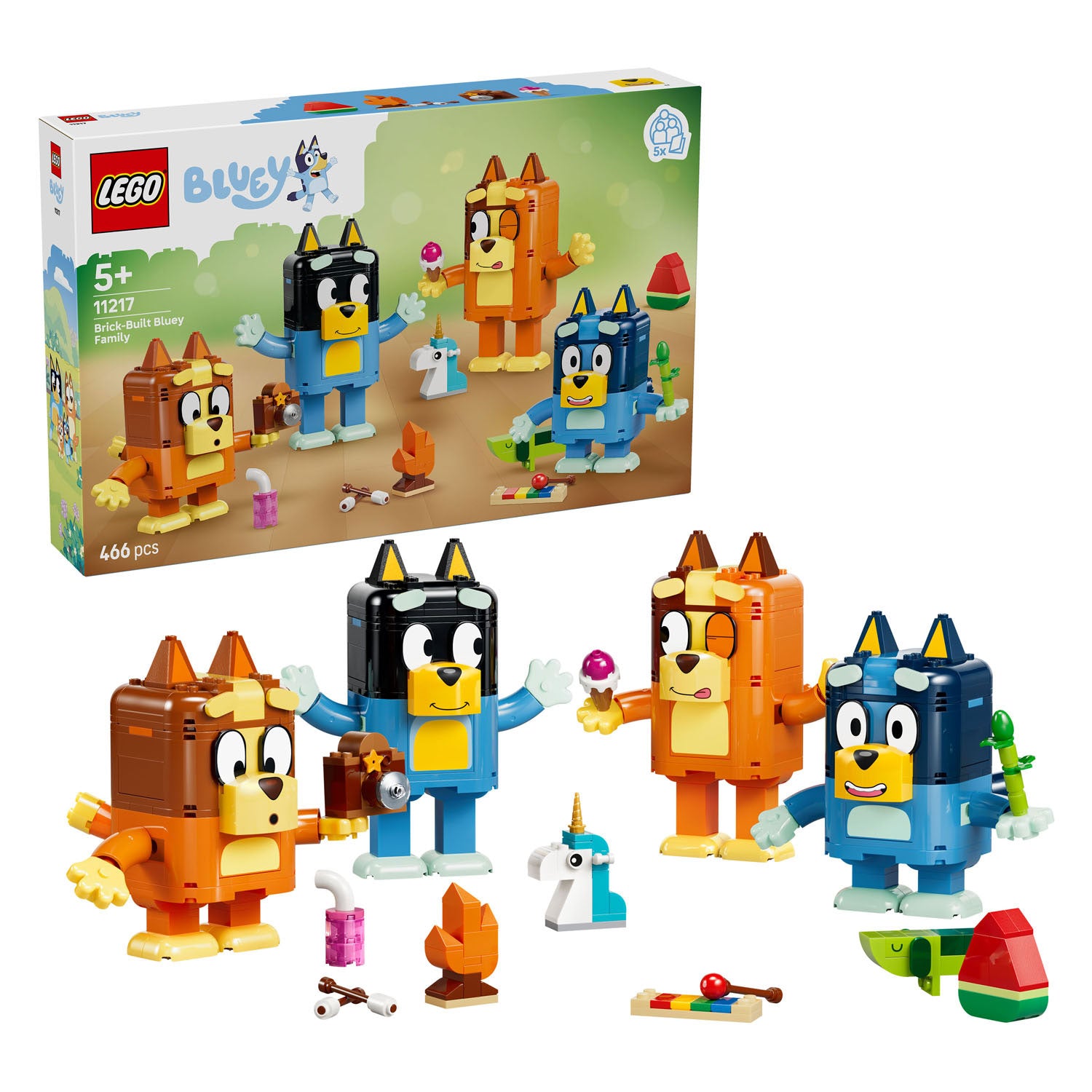 LEGO - bluey 11217 bouwbare figuren van bluey en haar familie