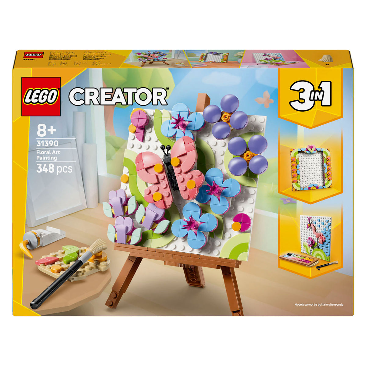 Lego creator 3in1 bloemenschilderij bloemen speelgoed voor kinderen en kinderkamer decoratie 31390