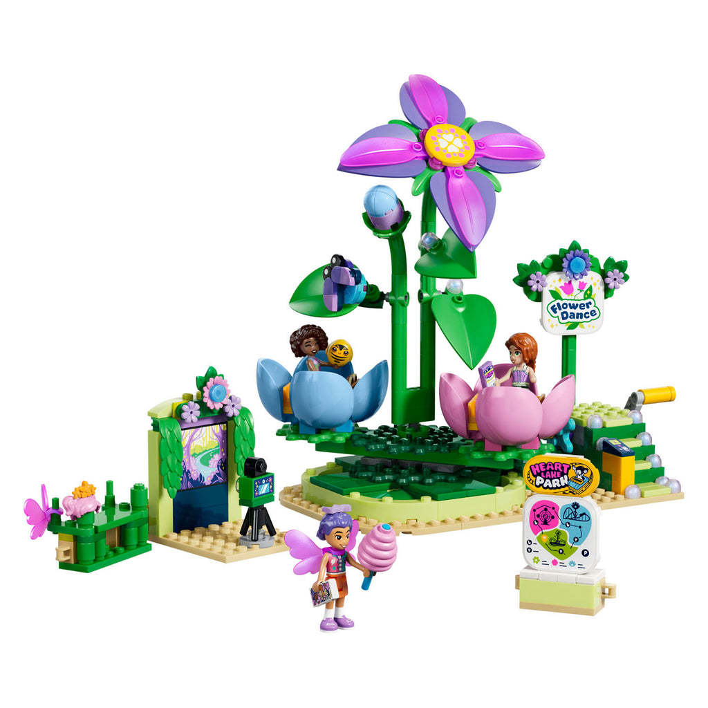 LEGO - friends 42702 draaiende theekopjesattractie met bloementhema