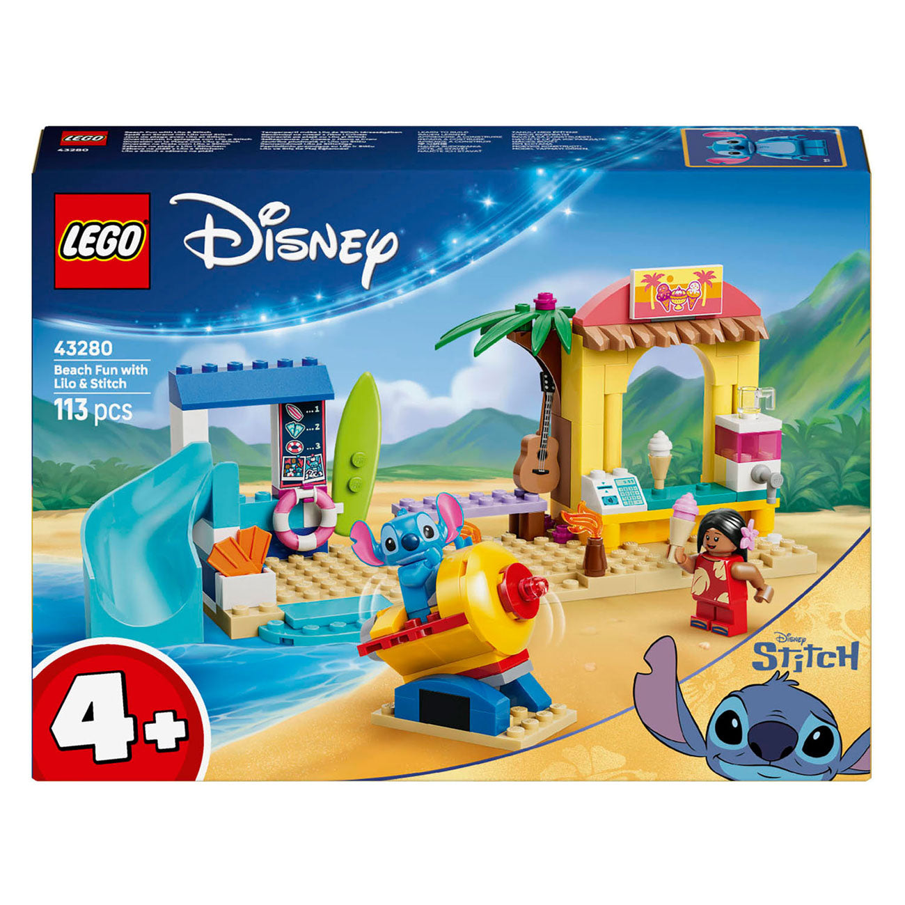 LEGO - disney 43280 strandplezier met lilo en stitch