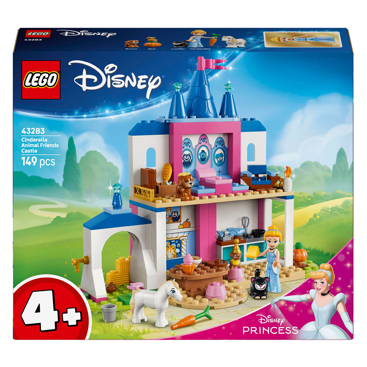 LEGO - disney princess 43283 assepoesters kasteel met dierenvriendjes