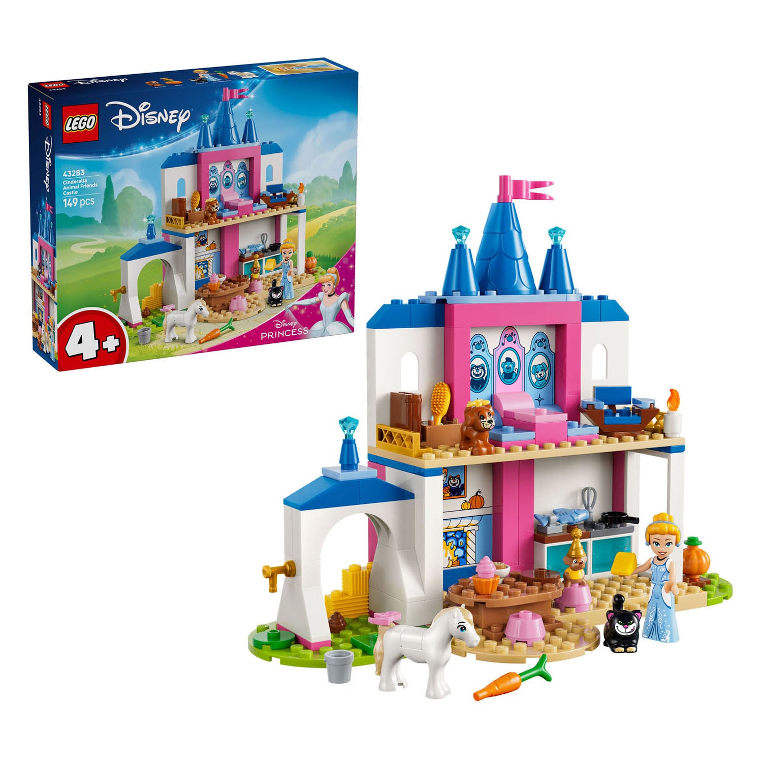 LEGO - disney princess 43283 assepoesters kasteel met dierenvriendjes