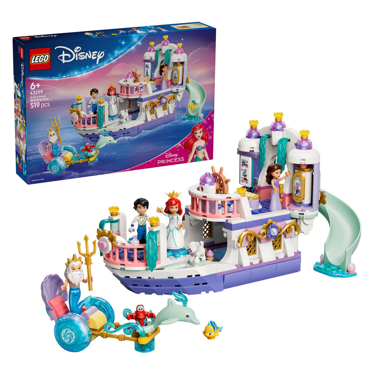 LEGO - disney princess 43299 ariels koninklijke trouwboot