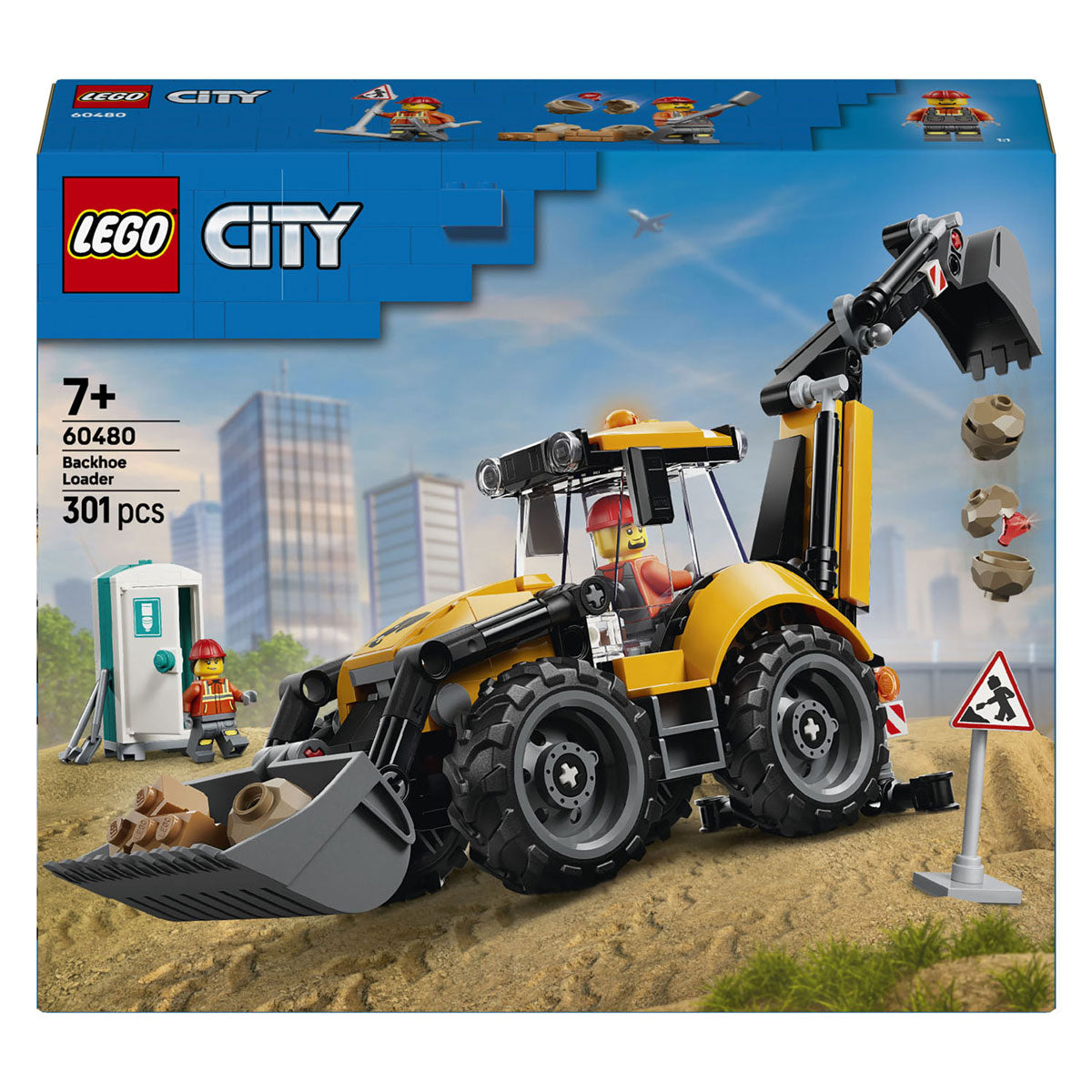 LEGO - city 60480 gele graaflaadmachine