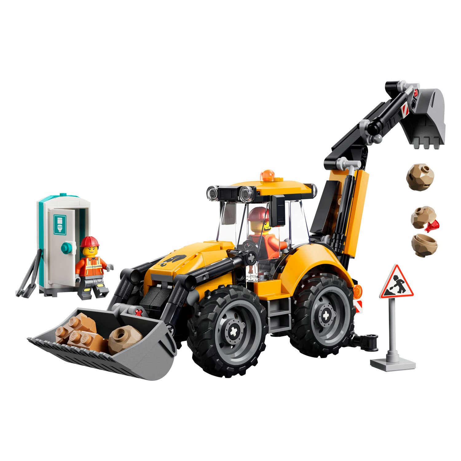 LEGO - city gele graaflaadmachine speelgoed voor kinderen en kinderkamer decoratie 60480