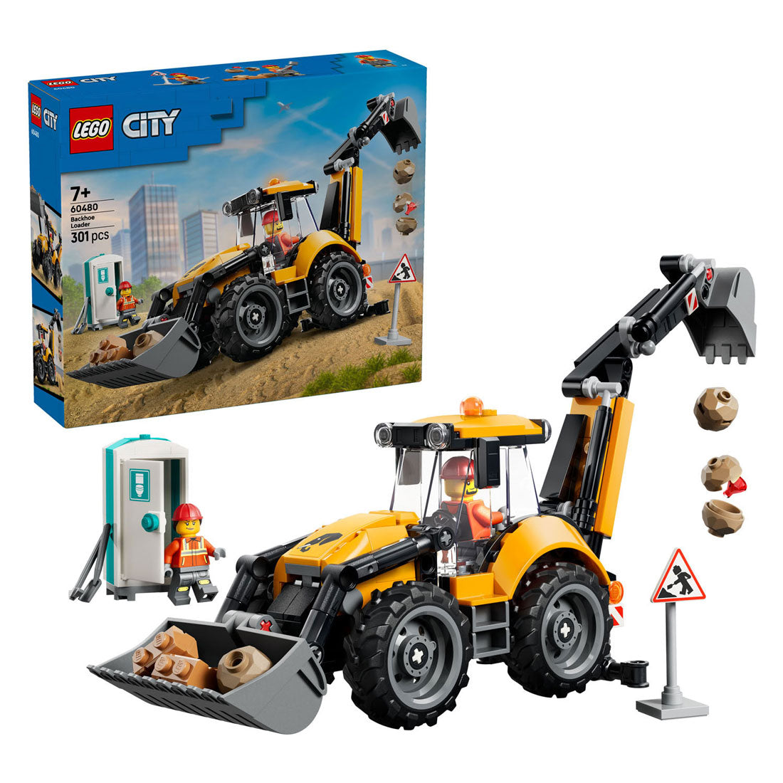 LEGO - city 60480 gele graaflaadmachine