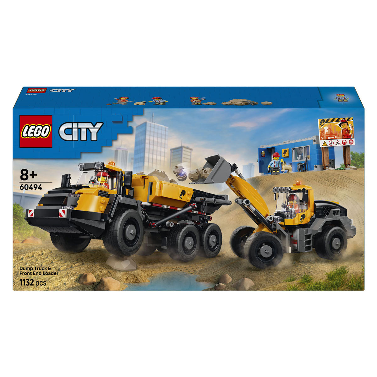 LEGO - city 60494 kiepwagen en voorlader