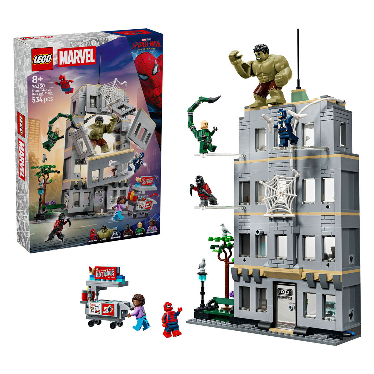 LEGO - super heroes 76350 spiderman tegen hulk