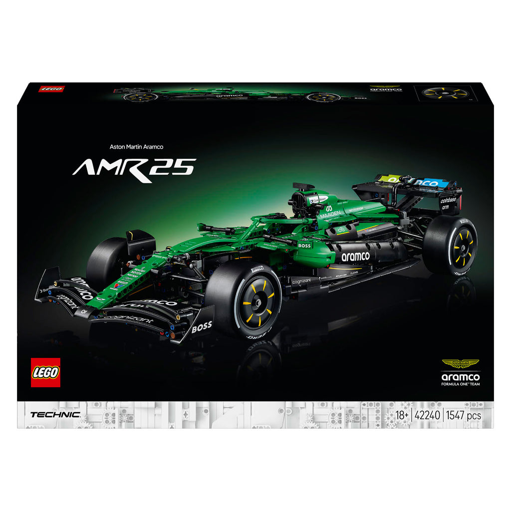 LEGO - technic aston martin aramco amr25 f1 auto bouwpakket voor volwassenen met modelauto 42240