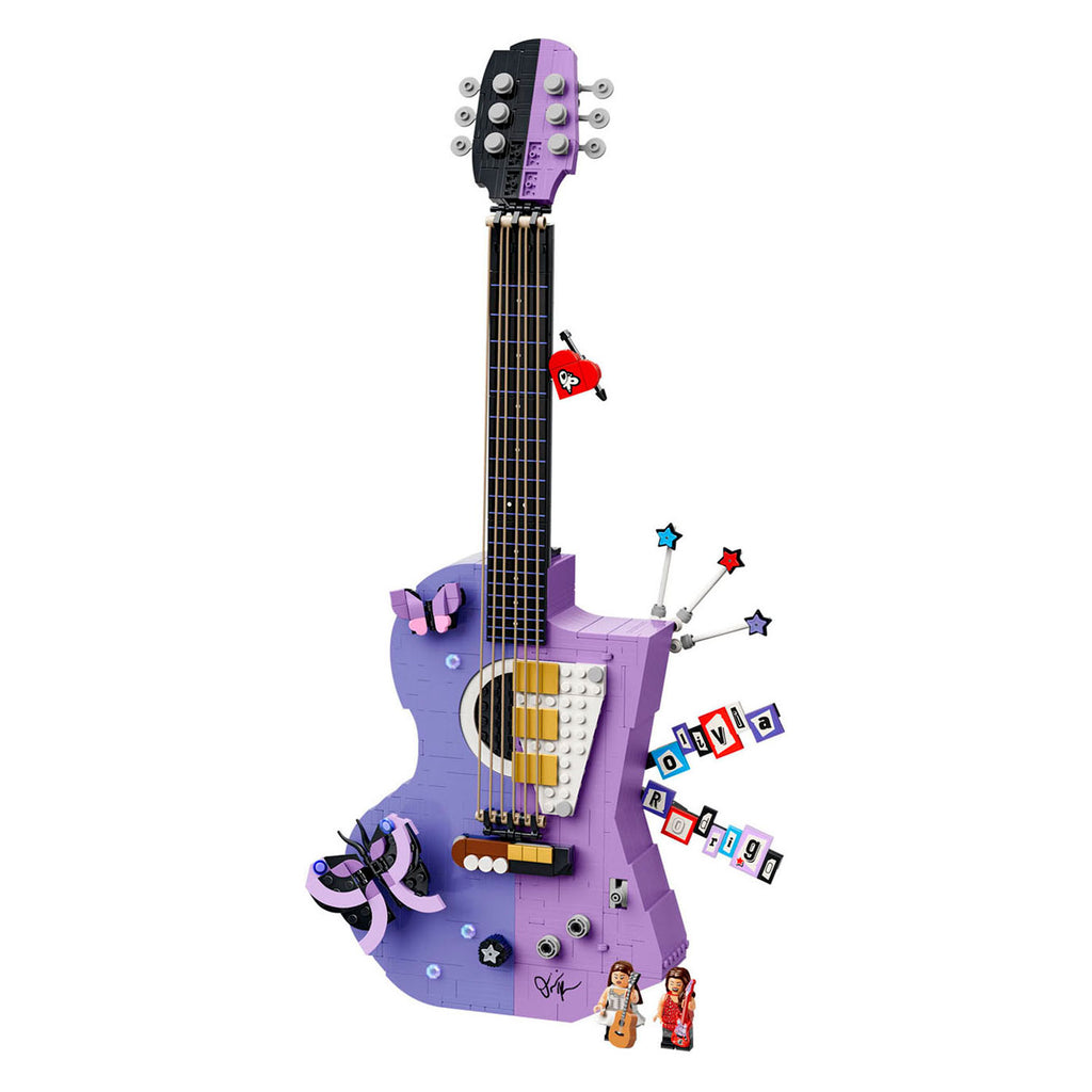 LEGO - editions olivia rodrigo's dubbele gitaar bouwpakket voor kinderen en tienerkamer decoratie - 43031