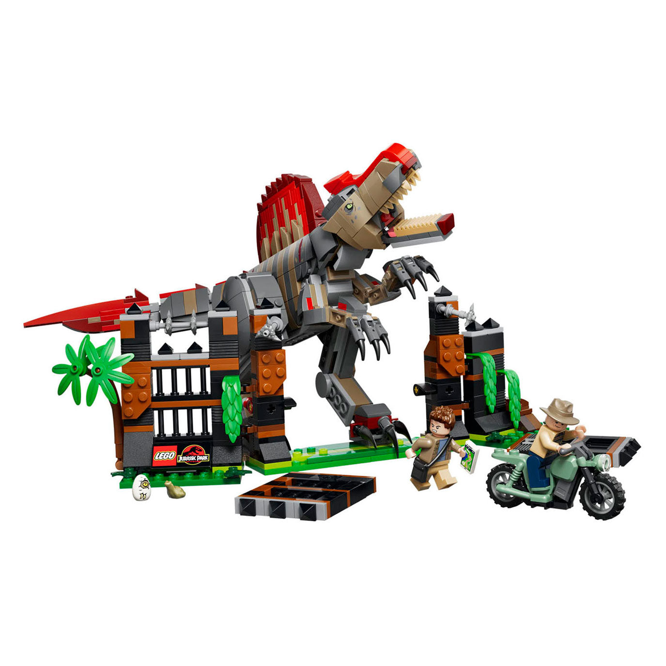 LEGO - jurassic world spinosaurus ontsnapping dinosaurus speelgoed voor kinderen 77982
