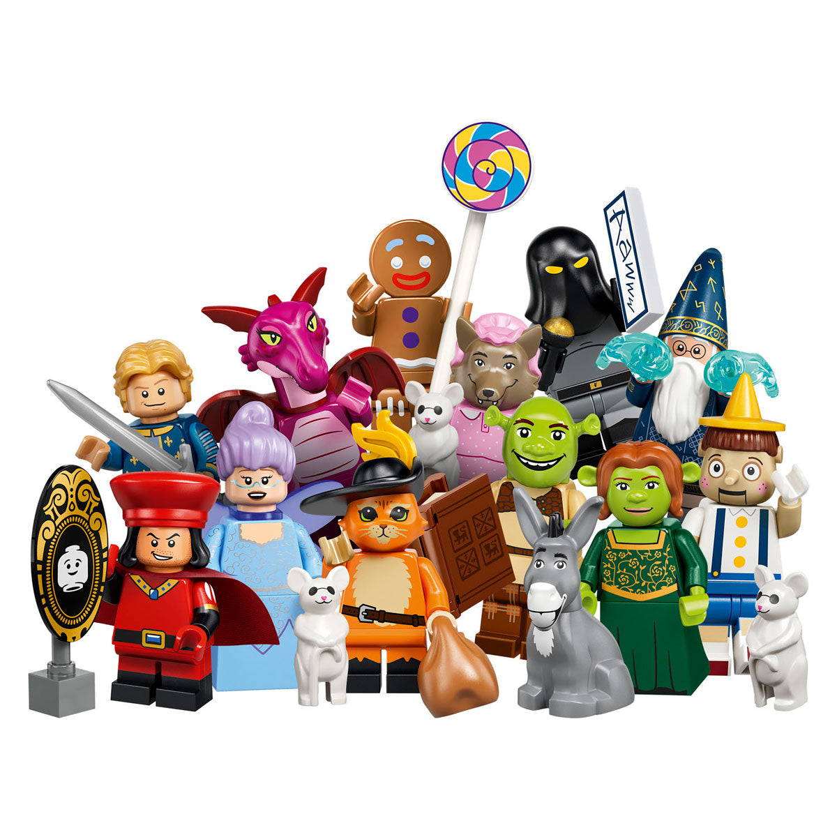 LEGO - minifiguren shrek serie verrassingsdoosje met personage uit film 71053