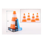 Johntoy - Johntoy oranje witte pylonnen 4 stuks