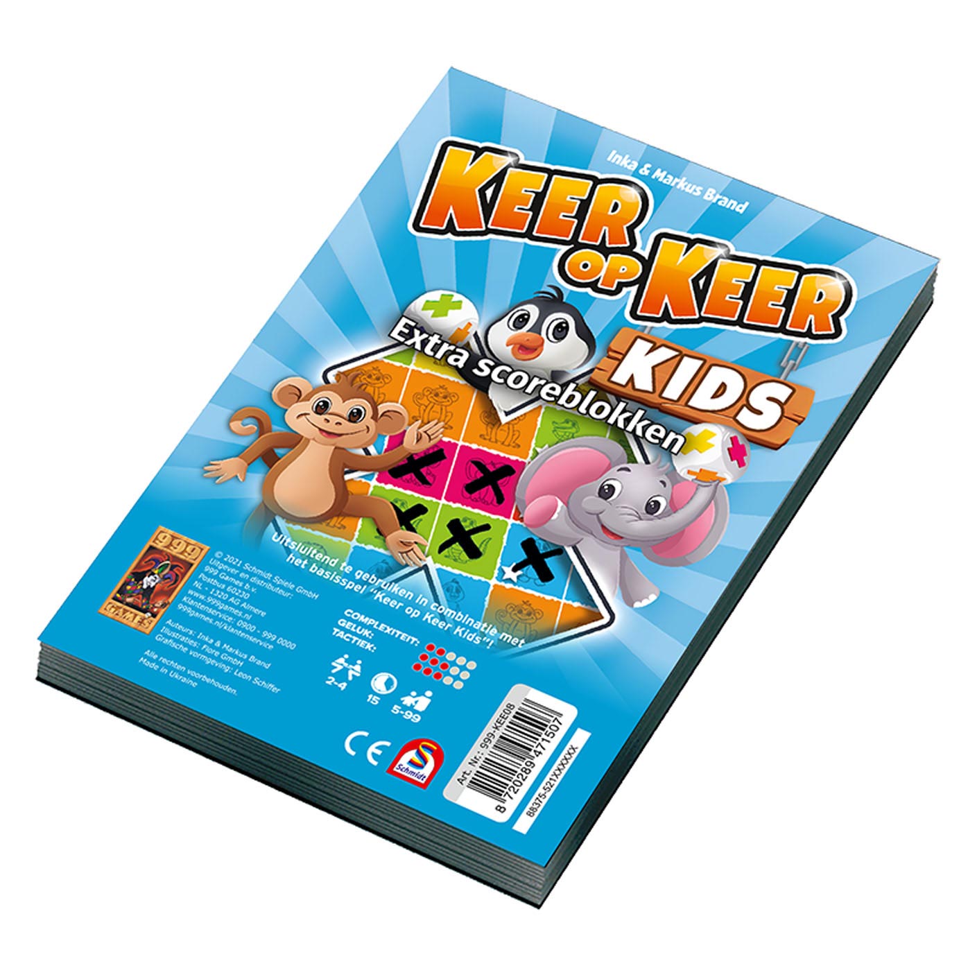 999Games - 999Games 999 games keer op keer kids - scoreblokken 2st.