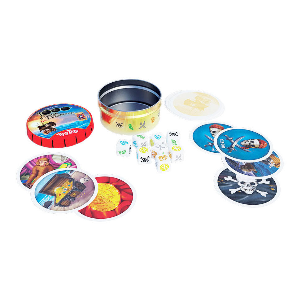 999Games - 999Games 999 games tiny tins 1000 bommen en granaten - dobbelspel