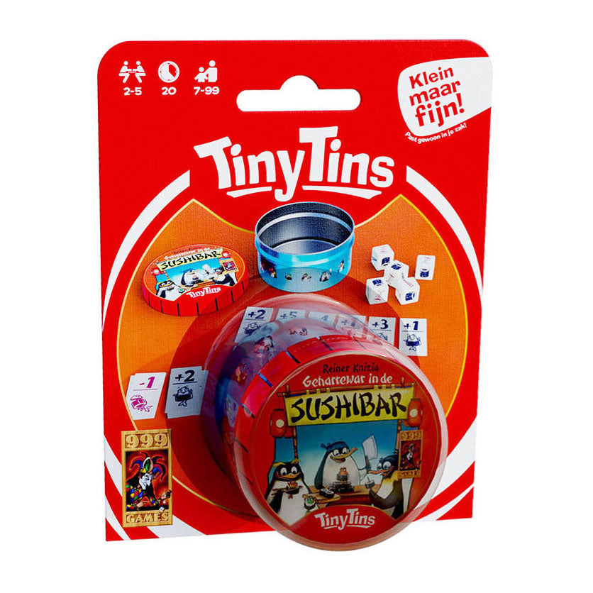 999Games - 999Games 999 games tiny tins geharrewar in de sushibar - dobbelspel