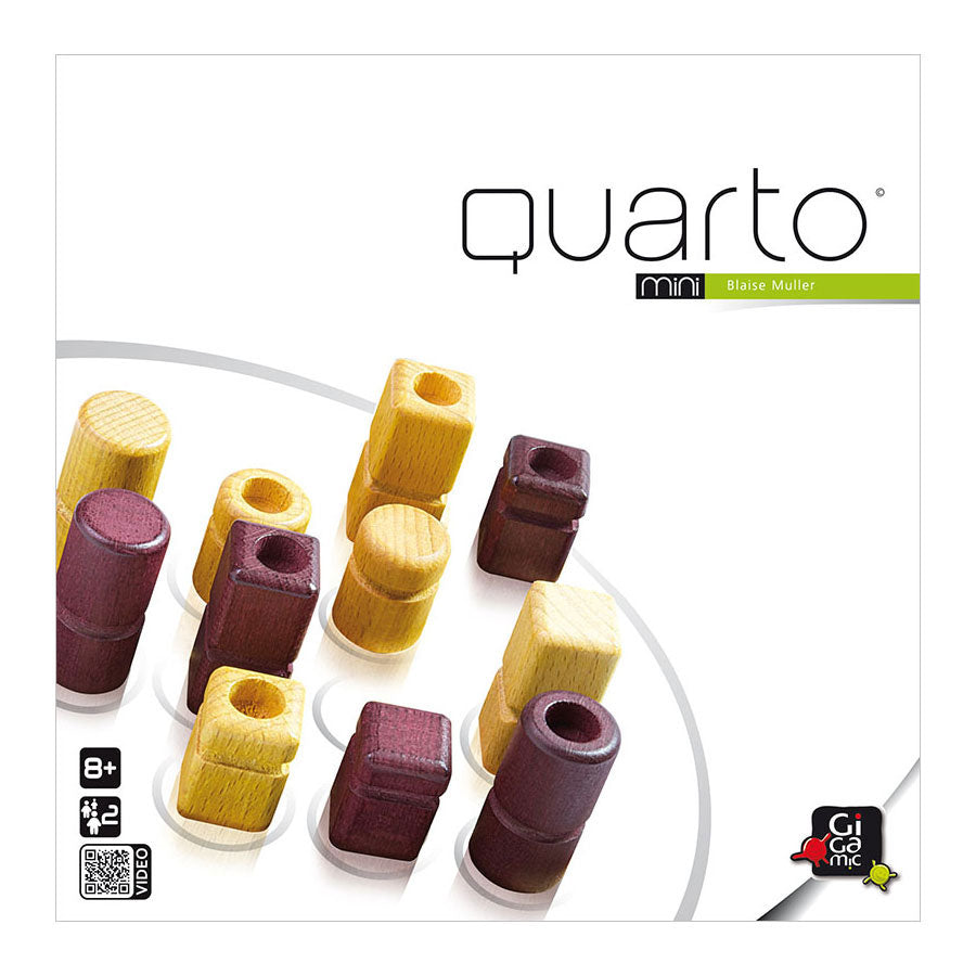 999Games - 999Games Gigamic- quarto mini - tactisch twee-spelers bordspel - 4 op een rij! - nl - en - du - fr - sp - it