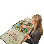 Jumbo - portapuzzle standaard voor puzzels tot 1000 stukjes- 80x58 cm - puzzelmap