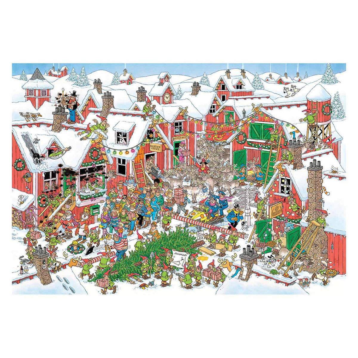 Jan van haasteren legpuzzel - santa's village, 5000st.