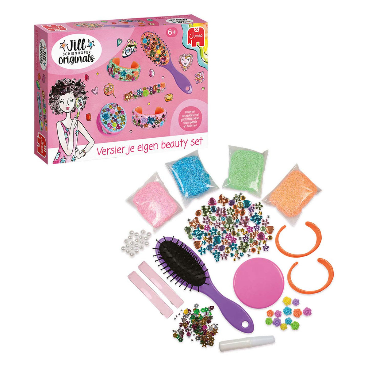 Jumbo - jill schirnhofer - versier je eigen beauty set - knutselset - knutselpakket 6 jaar