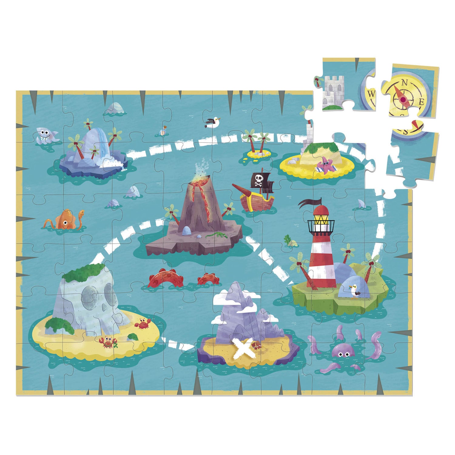 Jumbo - goula legpuzzel xxl piraten 48st.