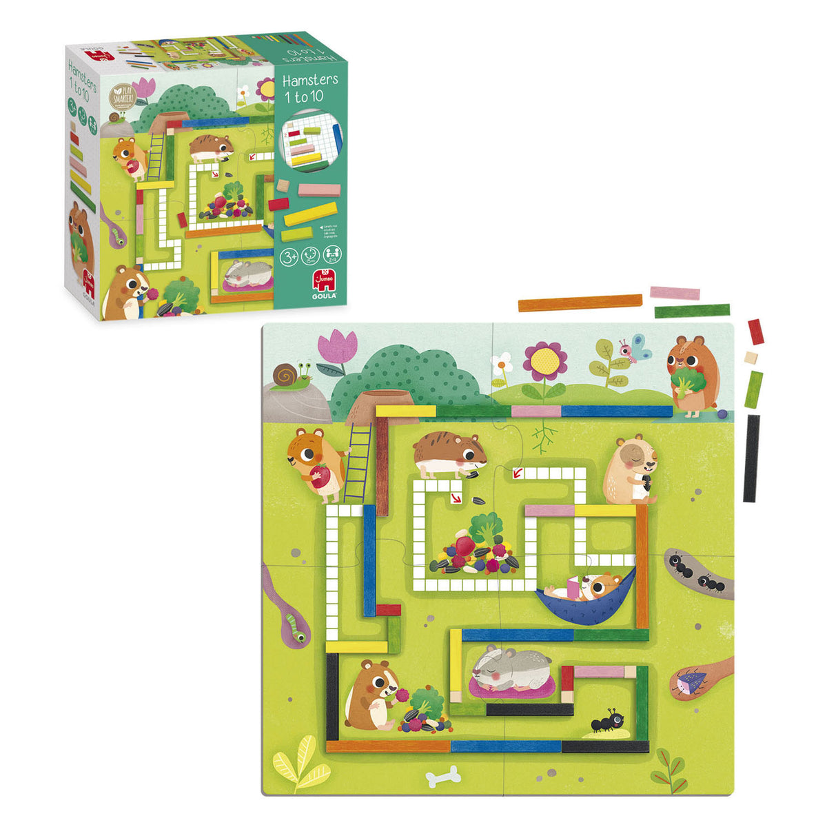 Goula - Goula hamsters 1 tot 10 educatief rekenspel