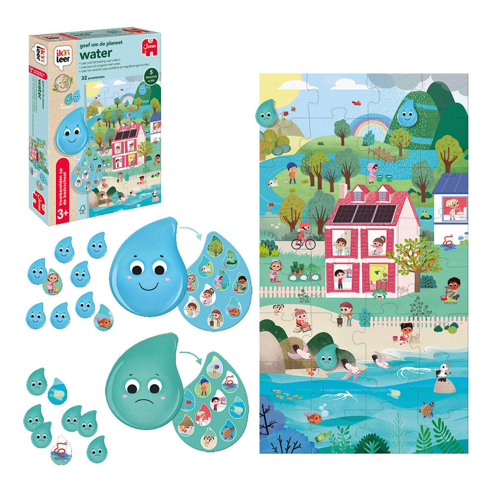 Jumbo ik leer - geef om de planeet - water - educatief spel