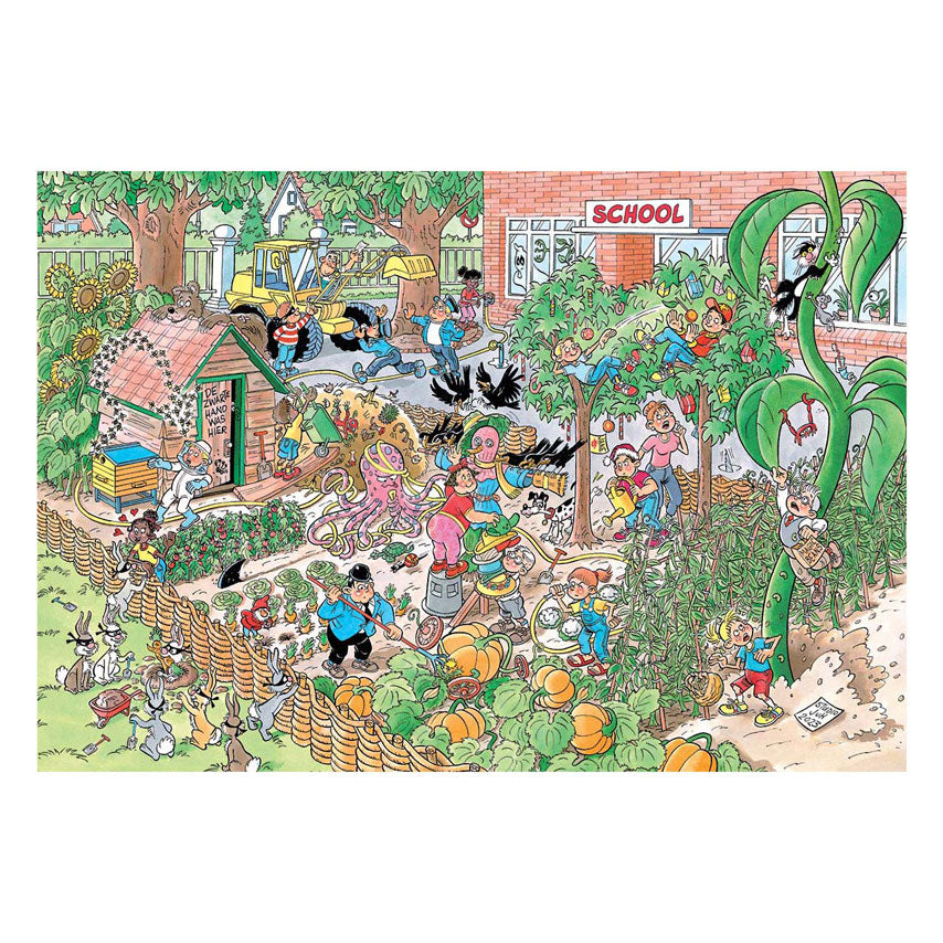Jumbo puzzel 360 st. jvh junior de schooltuin