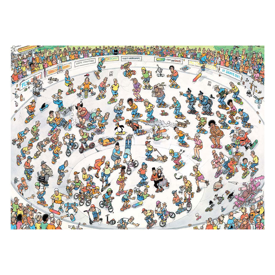 Jumbo puzzel 2000 st. jvh skateboarden in de bowl