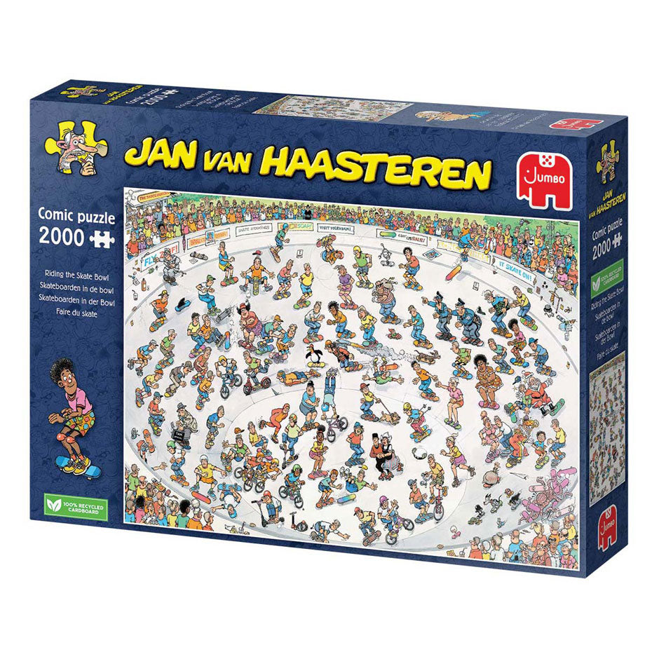 Jumbo puzzel 2000 st. jvh skateboarden in de bowl
