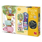 Goula jumbo omkeerbare puzzel xxl boerderij dag en nacht, 27st.