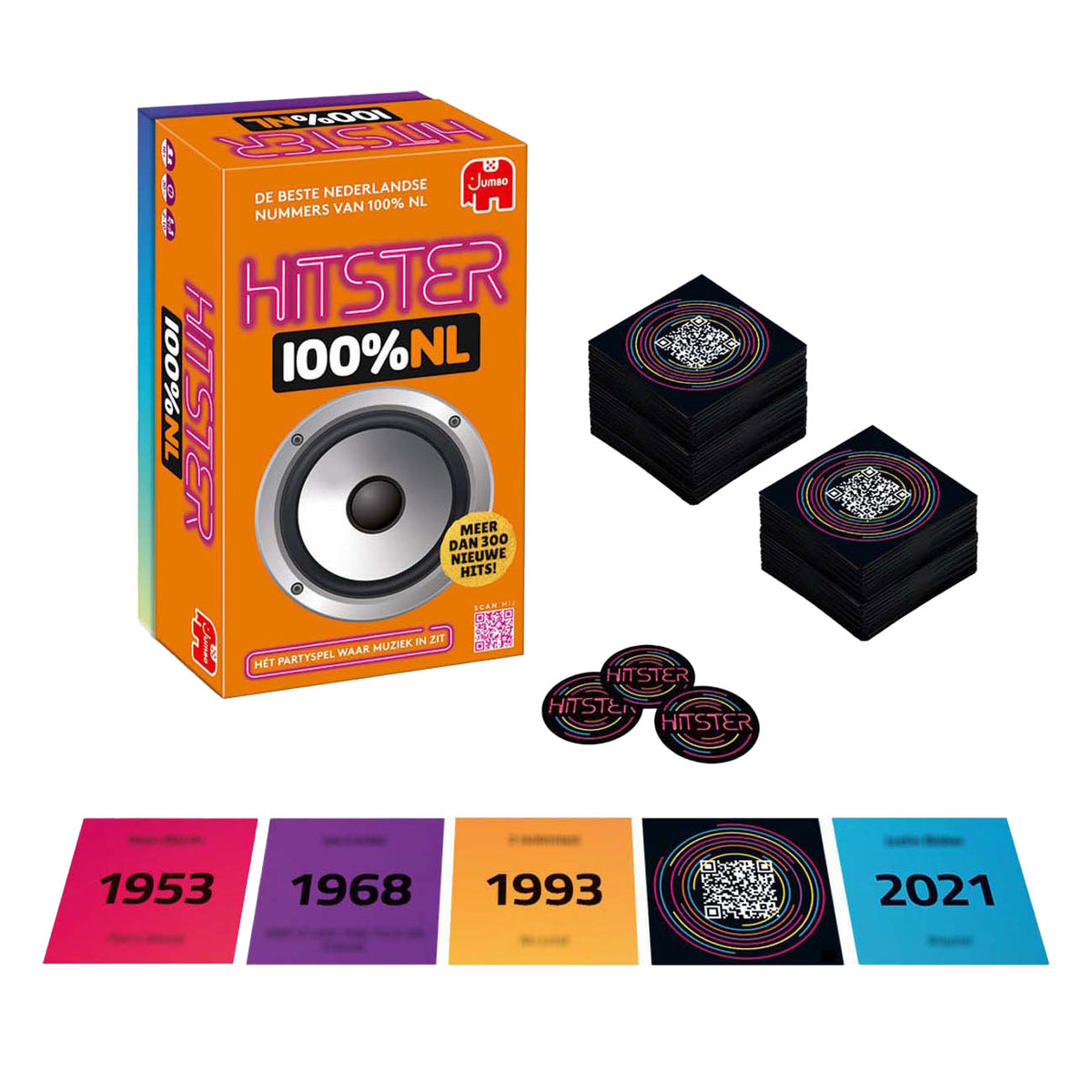 Jumbo hitster 100% nl – nederlandstalig muziekspel – nederlandse hits – partyspel – actiespel