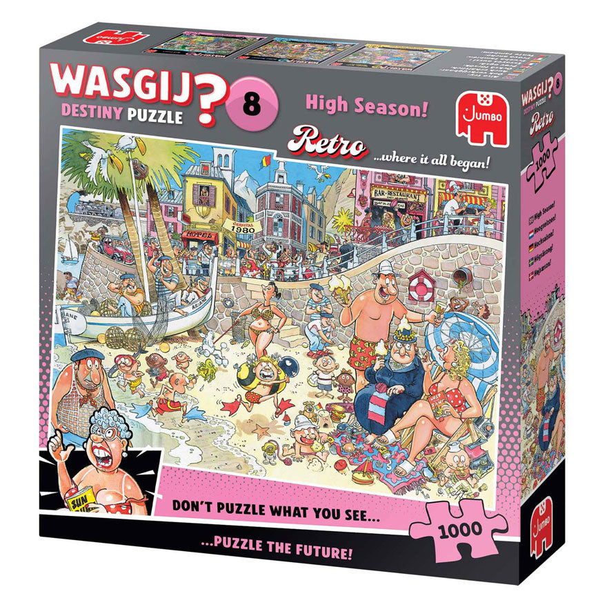 Jumbo wasgij retro destiny 8 legpuzzel - hoogseizoen!, 1000st.
