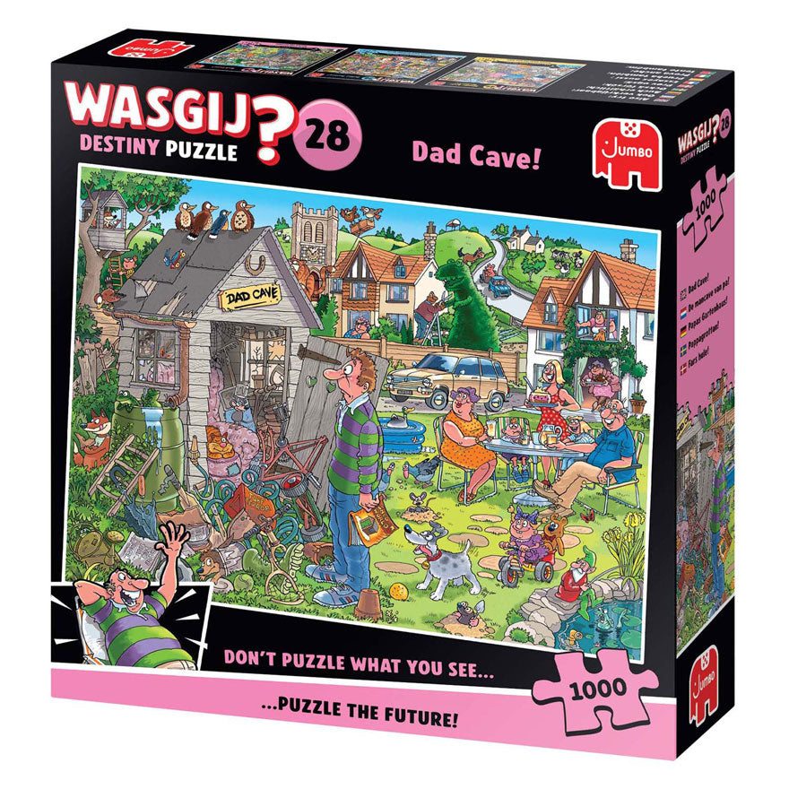 Jumbo - Wasgij destiny 28 legpuzzel - de mancave van pa 1000st.