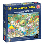 Jumbo jan van haasteren legpuzzel - kamperen in het bos, 1000st.