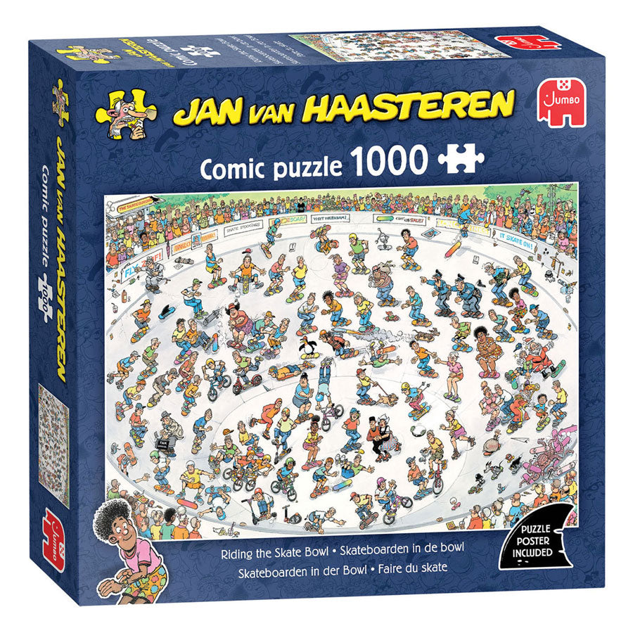 Jumbo - Jan van haasteren legpuzzel - skateboarden in de bowl - 1000st.