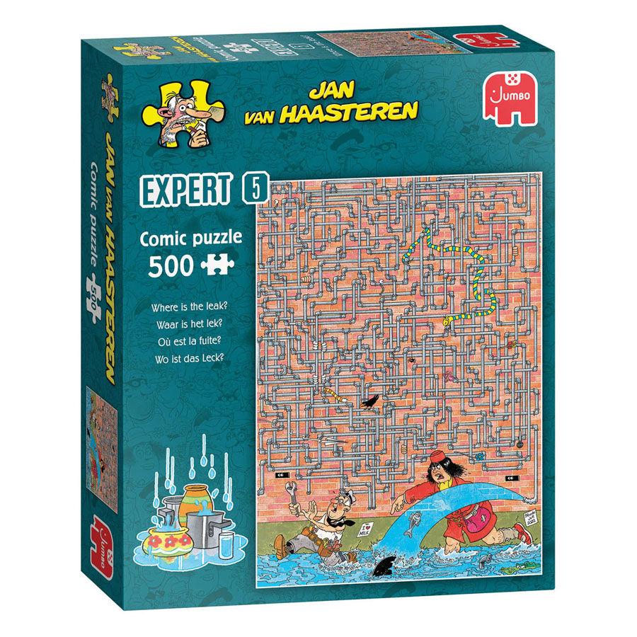 Jumbo - Jan van haasteren legpuzzel expert 5 - waar is het lek? - 500st.