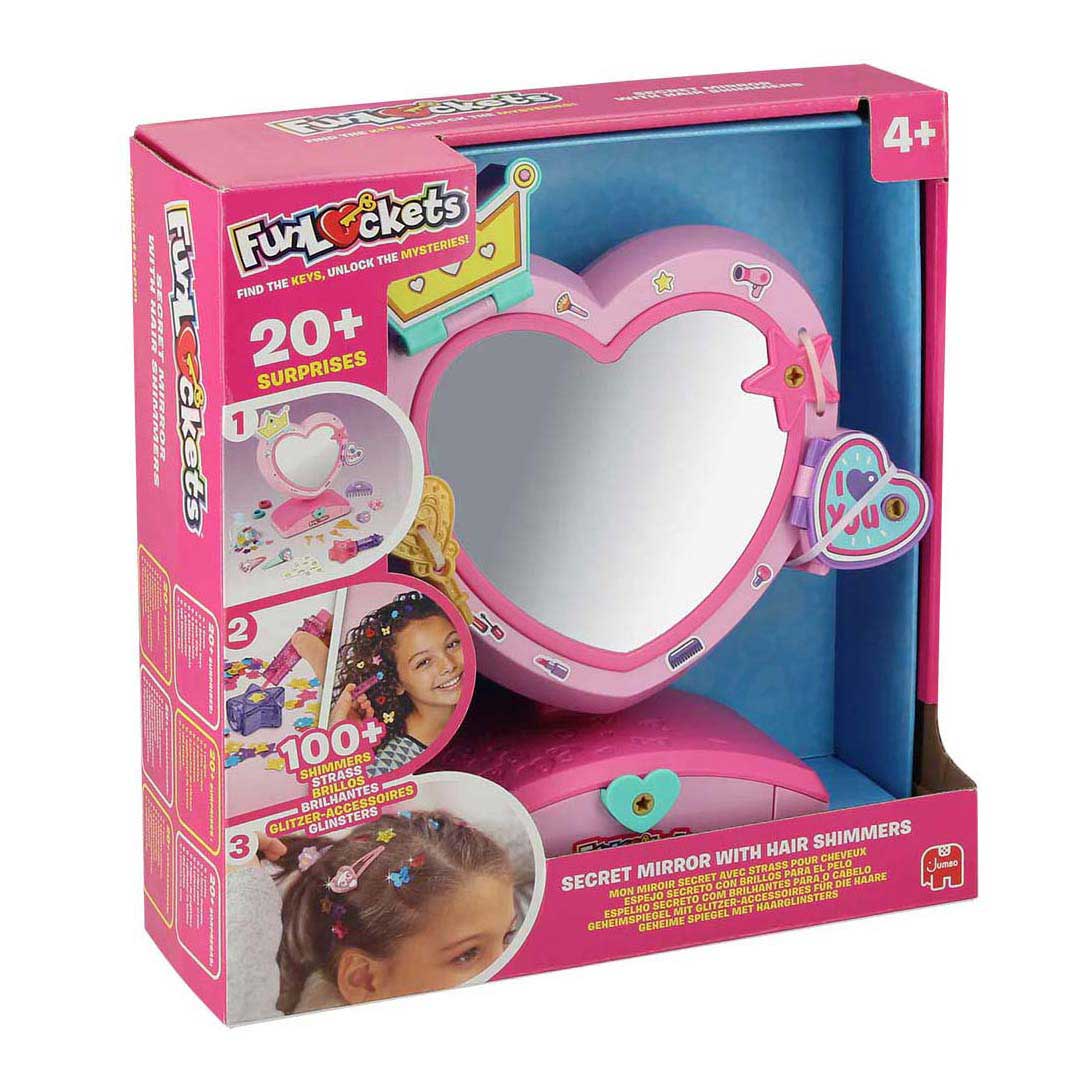 Funlockets - Funlockets - geheime spiegel met haarglinsters - vanaf 4 jaar - haaraccessoires