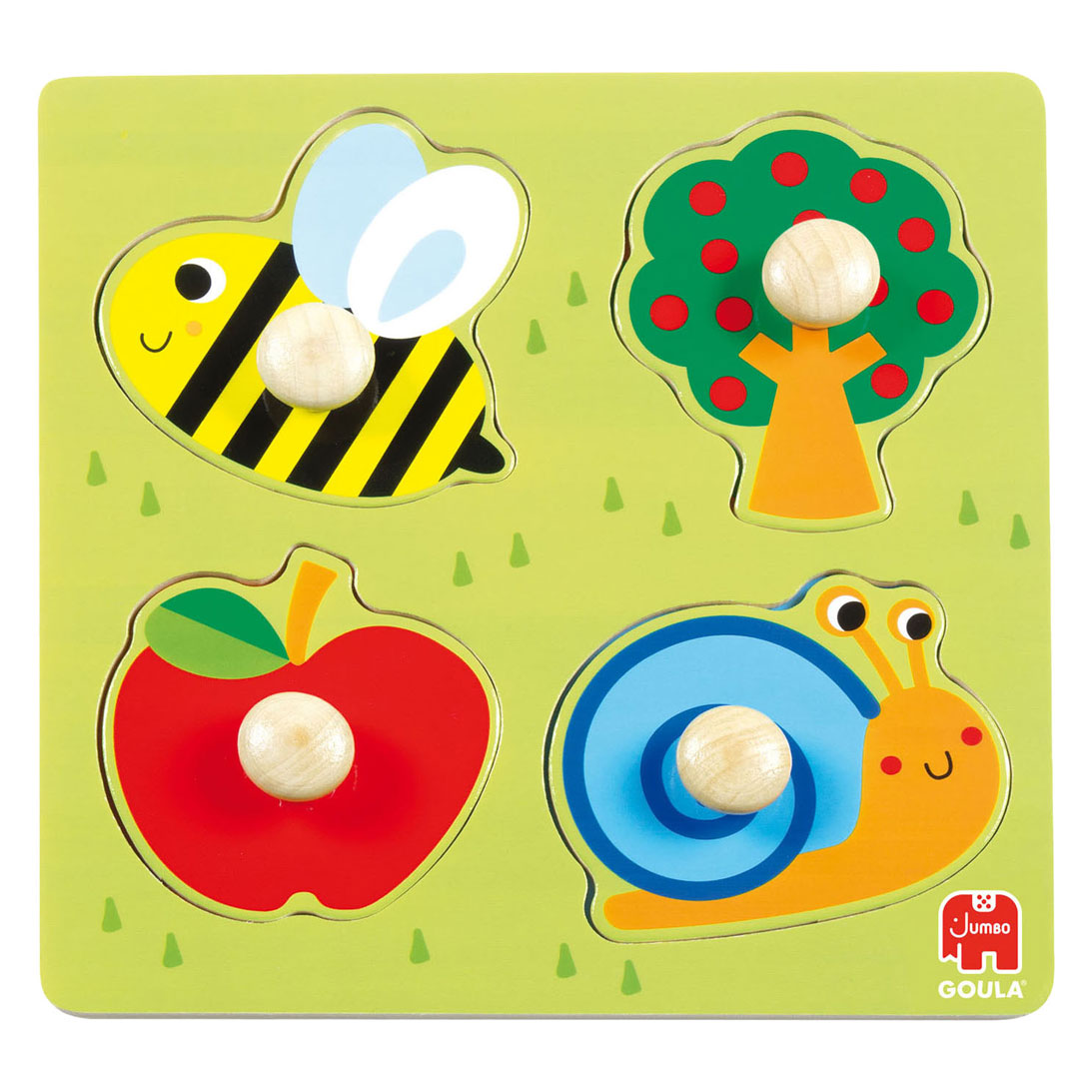 Jumbo - goula noppenpuzzel boomgaard - 4 stuks
