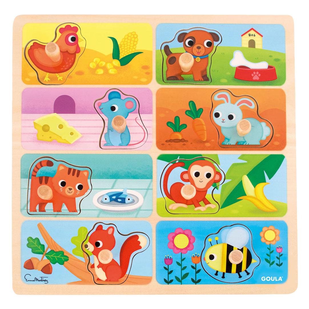 Jumbo - goula noppenpuzzel mijn lievelingseten - 8st.