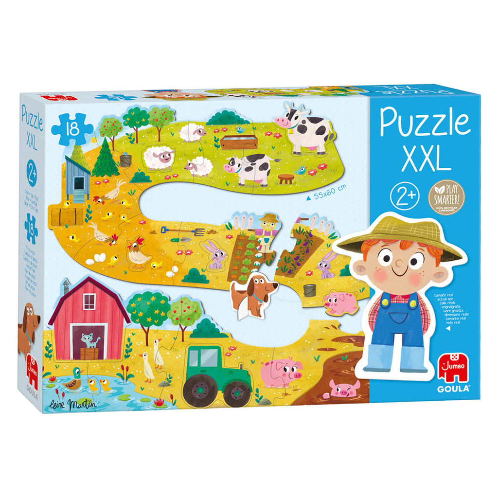 Jumbo - goula puzzel xxl boerderijdieren - 18st.