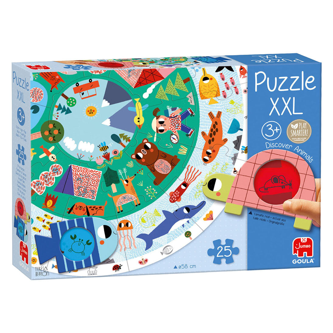 Goula - Goula puzzel xxl ontdek dieren - 25st.