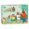 Jumbo - goula puzzel xxl beren familie - 16 stuks