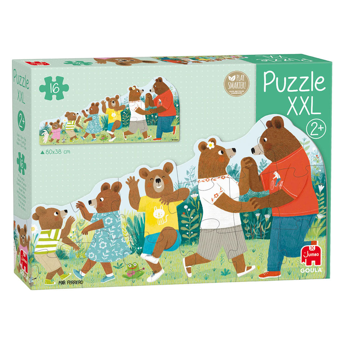 Jumbo - goula puzzel xxl beren familie - 16 stuks