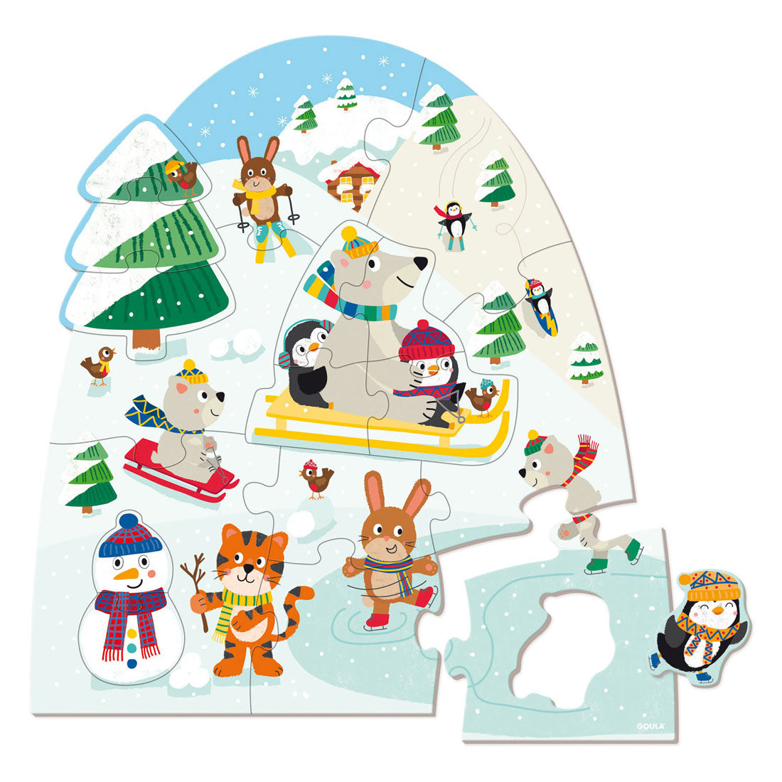 Goula - Goula puzzel xxl winter - 18st.