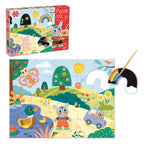Jumbo - goula puzzel xxl magische kraspuzzel - 27st.