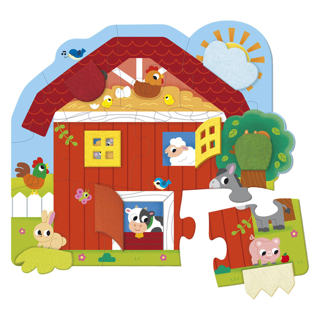 Jumbo - goula puzzel xxl surprise farm - 12 stuks